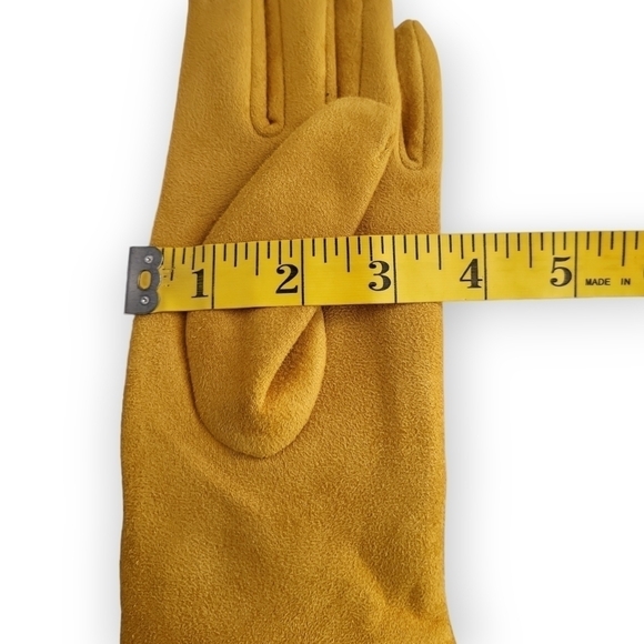 The Silo Boutique Marigold Microsuede Touchscreen Gloves - Picture 7 of 7